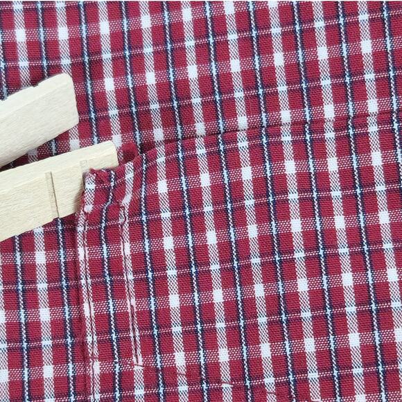 J.Crew Red Plaid Button-Up Shirt Men’s Small Long Sleeve 100% Cotton Casual - Picture 10 of 11